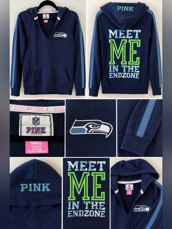 PINK Victoria's Secret Tops - PINK Victoria’s Secret NFL Seattle Seahawks Hoodie – Size Small